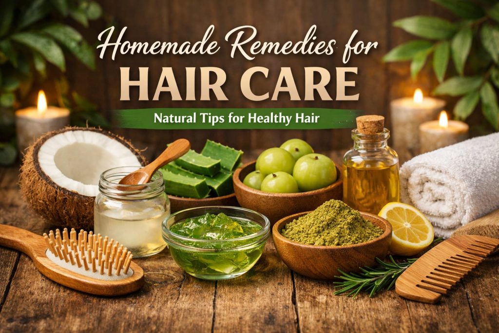 Homemade Remedies for Hair Care: Natural Tips for Strong & Shiny Hair