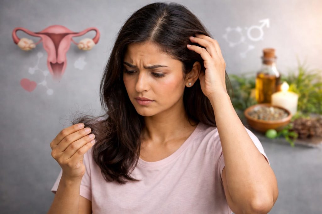 PCOS Mein Hair Fall Kaise Control Kare – Natural aur Effective Tips