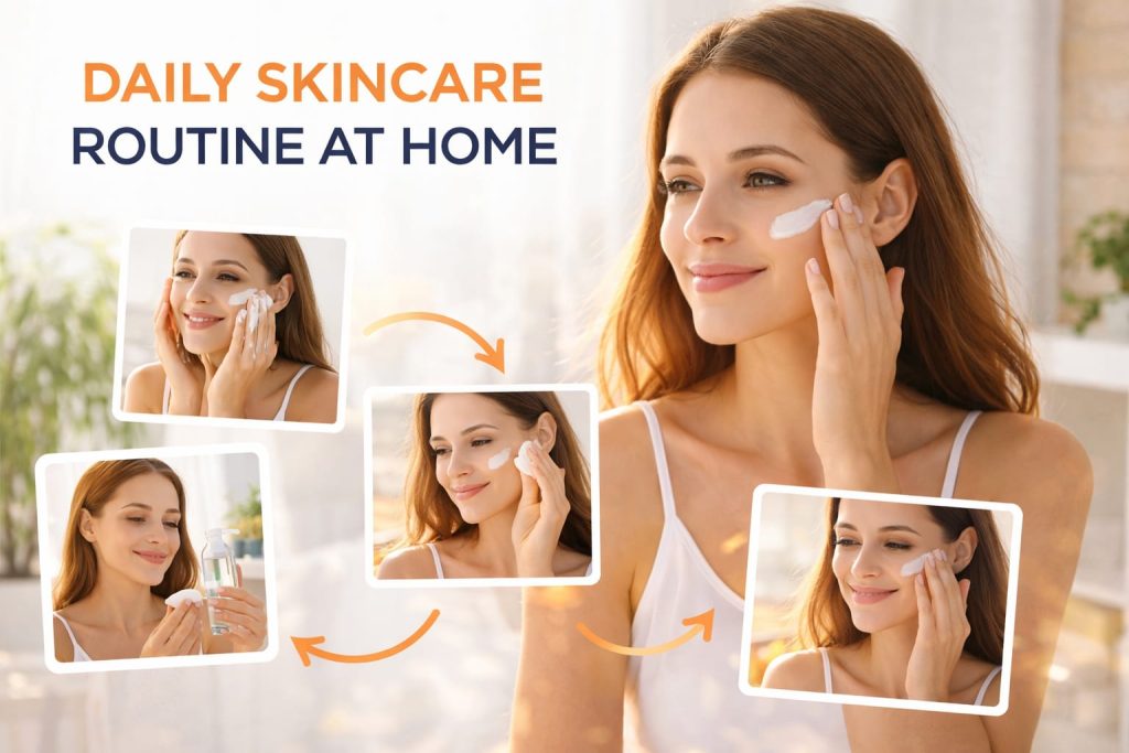 Daily Skincare Routine at Home
